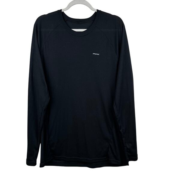 Patagonia Men's Capilene 2 Crew Long Sleeve Shirt Base Layer Black XL Outdoor - Picture 1 of 7